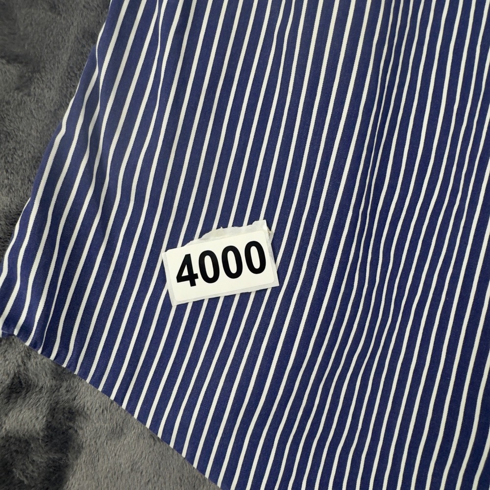 Ralph Lauren Button Down Shirt Mens M Blue White Striped Custom Fit Cotton - Picture 7 of 7